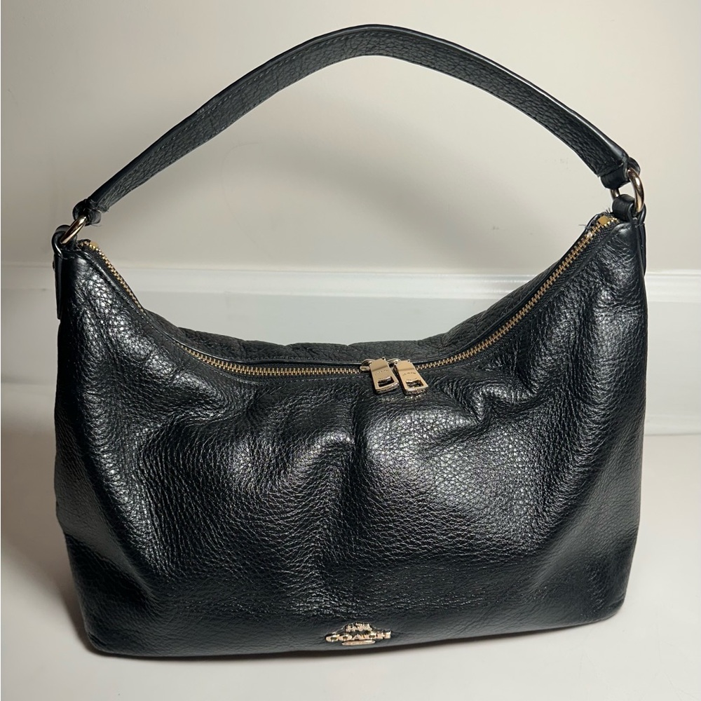 Coach Celeste black  Hobo Bag Pebble Leather
